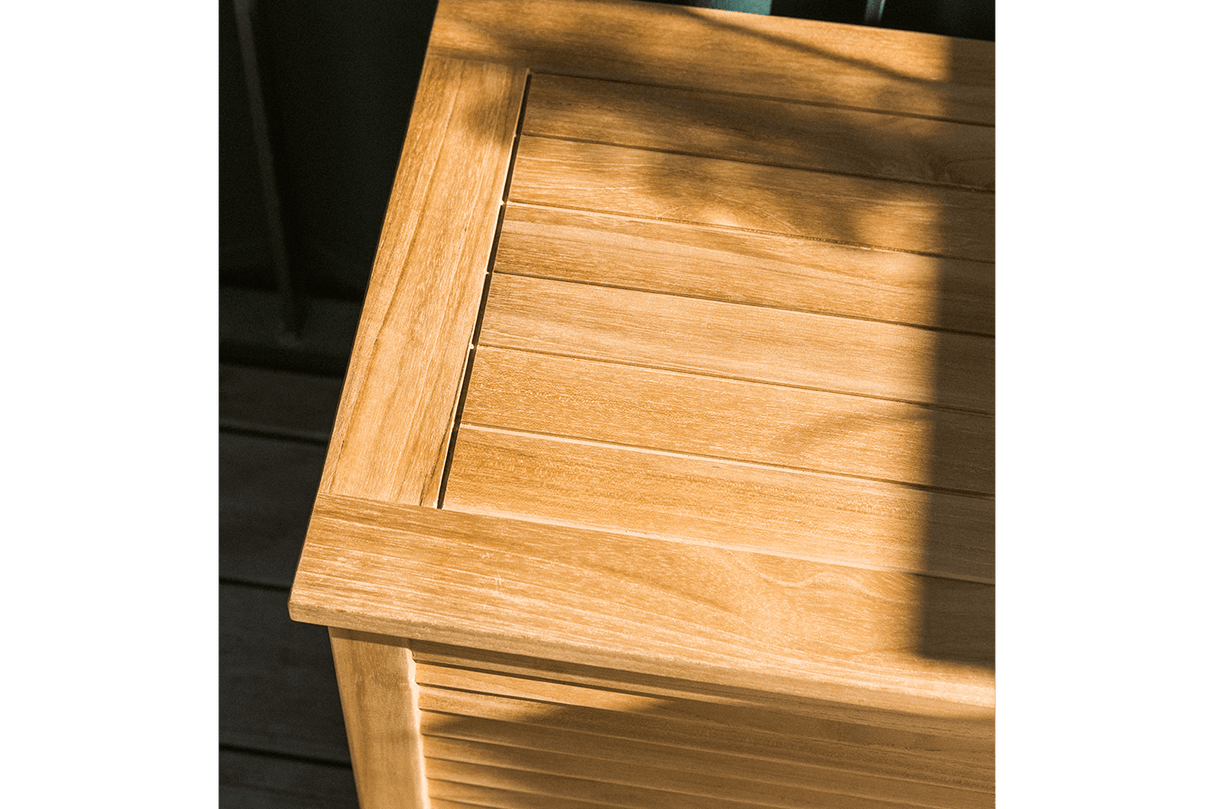 Agnes teak storage bench 125 cm