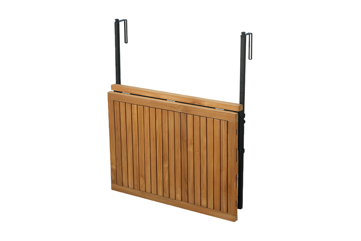 Alma teak hanging table with drying rack 100 x 60 cm