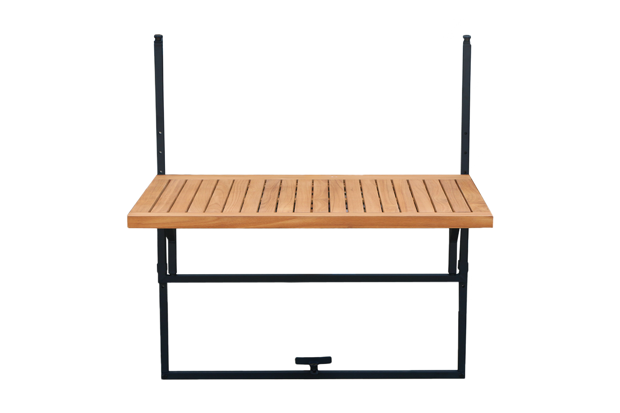 Alma teak hanging table with drying rack 100 x 60 cm