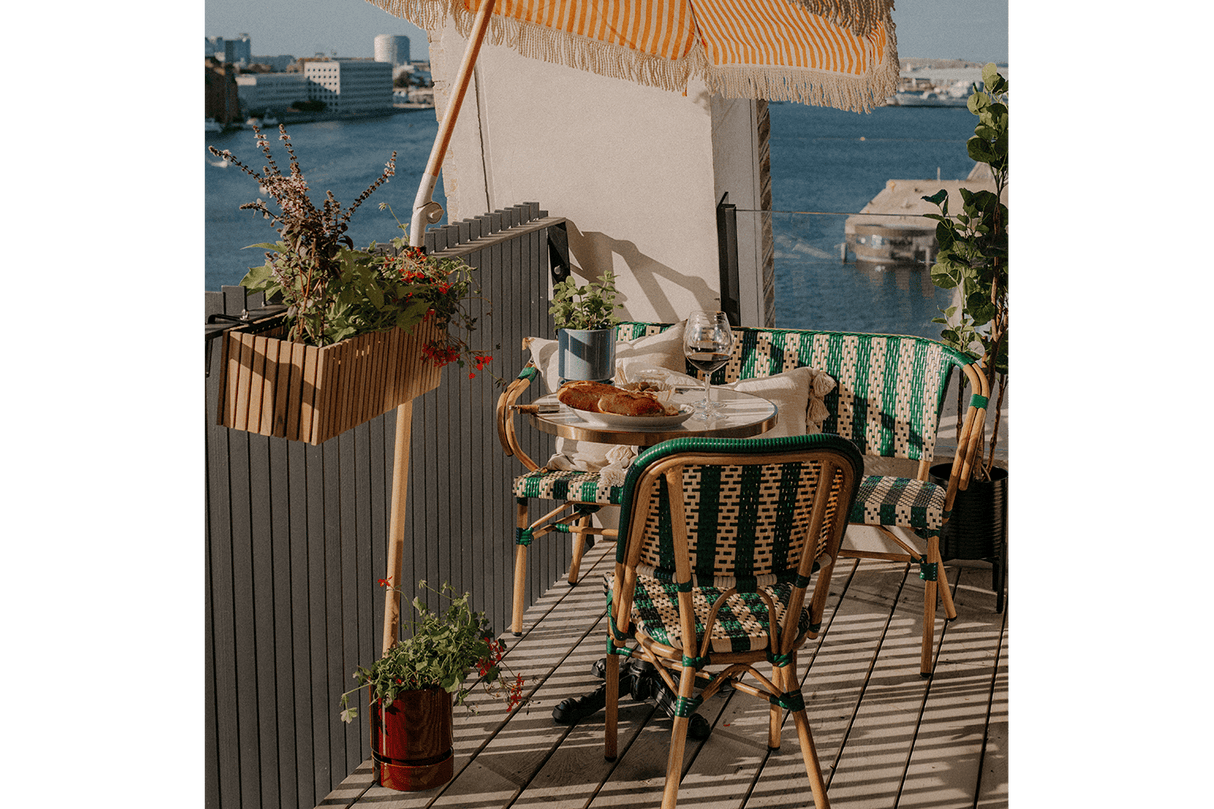 Eloise café chair in French weave