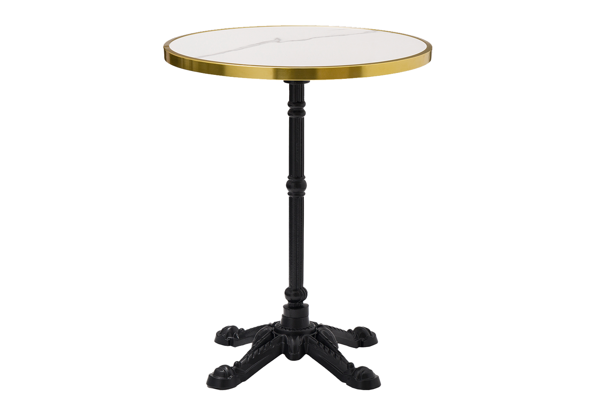 Madeleine café table in sintered stone Ø60 cm