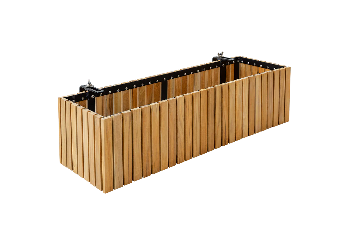 Molly teak balcony flower box 40 / 60 / 80 cm