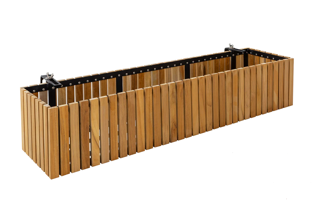 Molly teak balcony flower box 40 / 60 / 80 cm