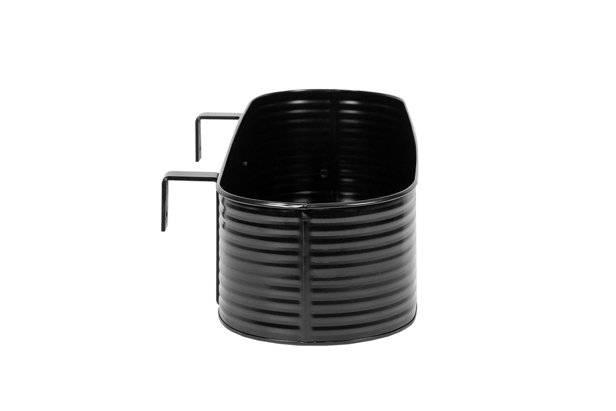 Olga black balcony flower box 60 cm