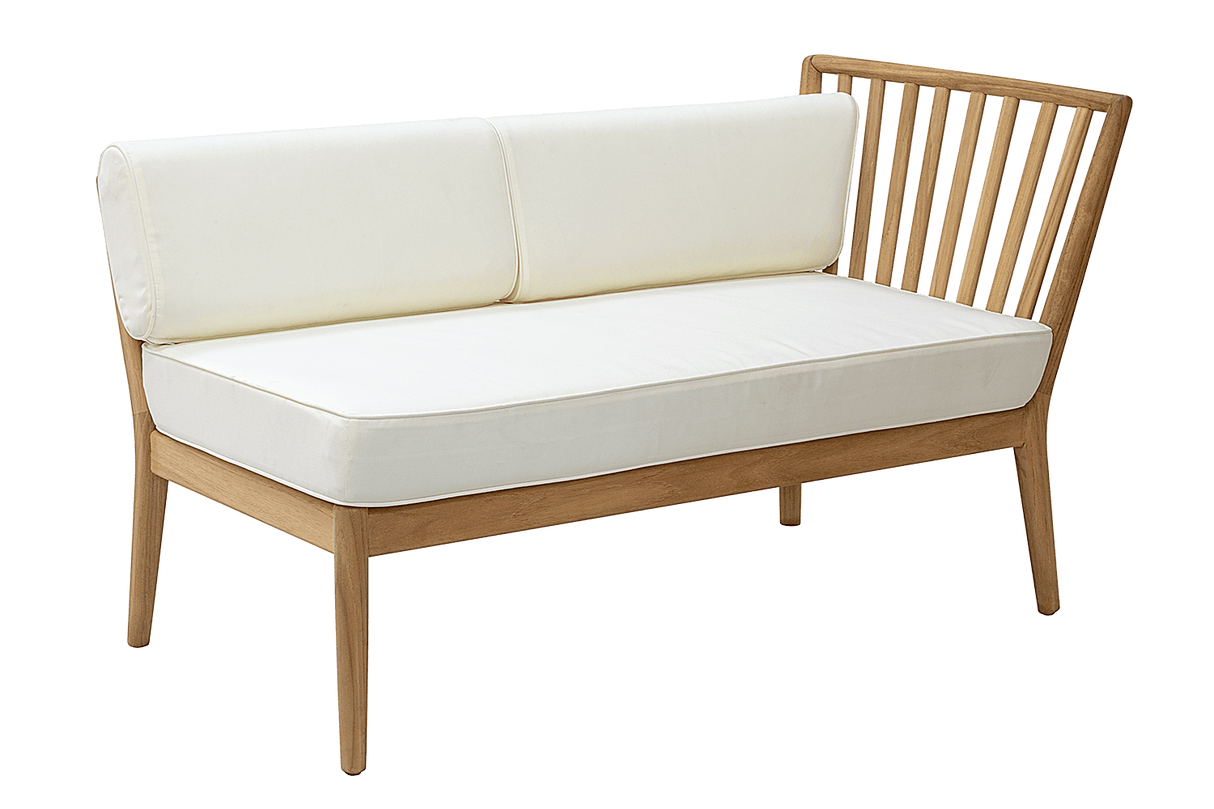 Sienna teak lounge sofa - right