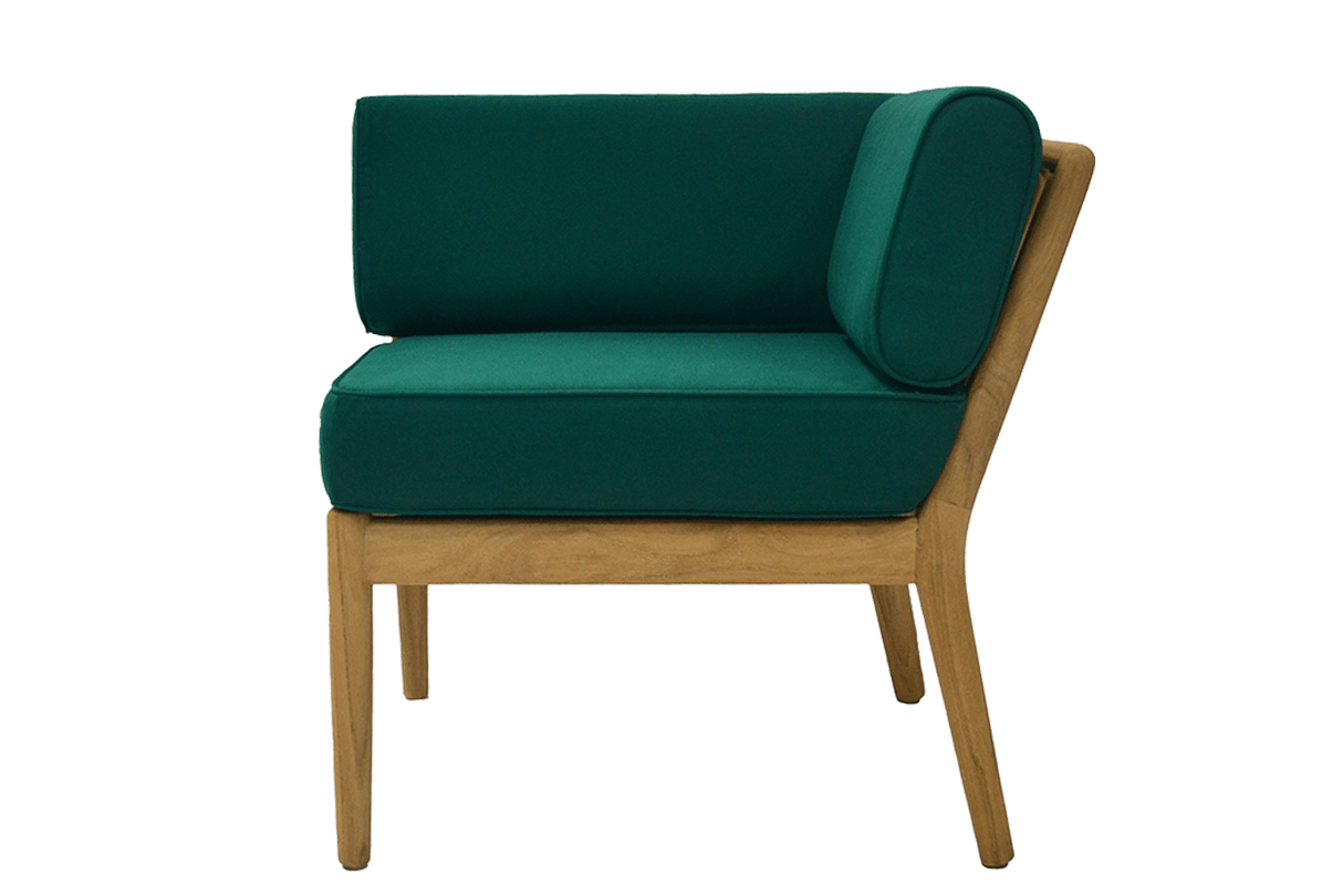 Sienna teak lounge sofa - corner