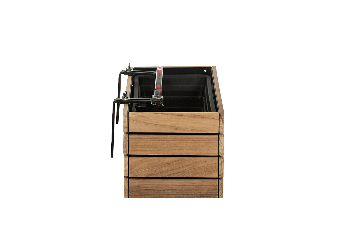 Maja teak balcony flower box 40 / 60 / 80 cm