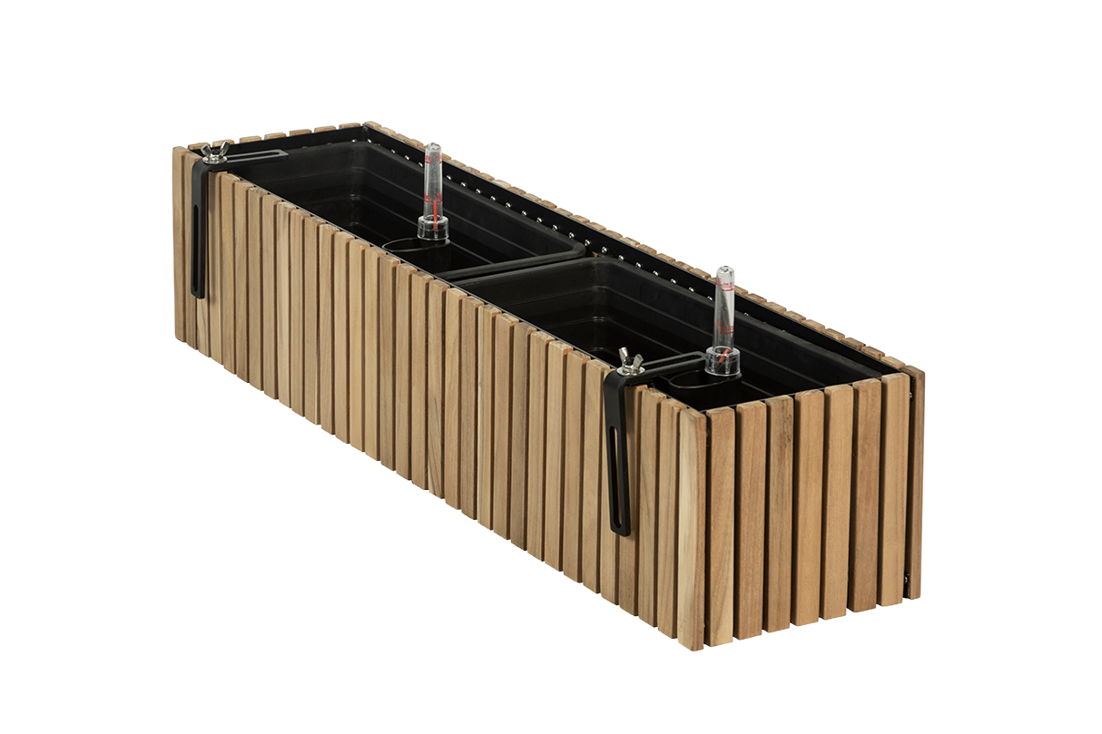 Molly teak balcony flower box 40 / 60 / 80 cm