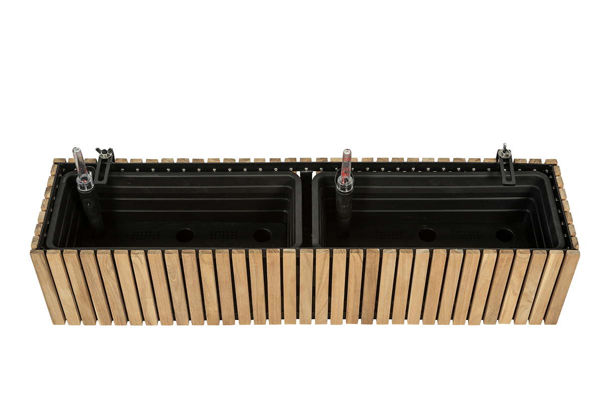 Molly teak balcony flower box 40 / 60 / 80 cm