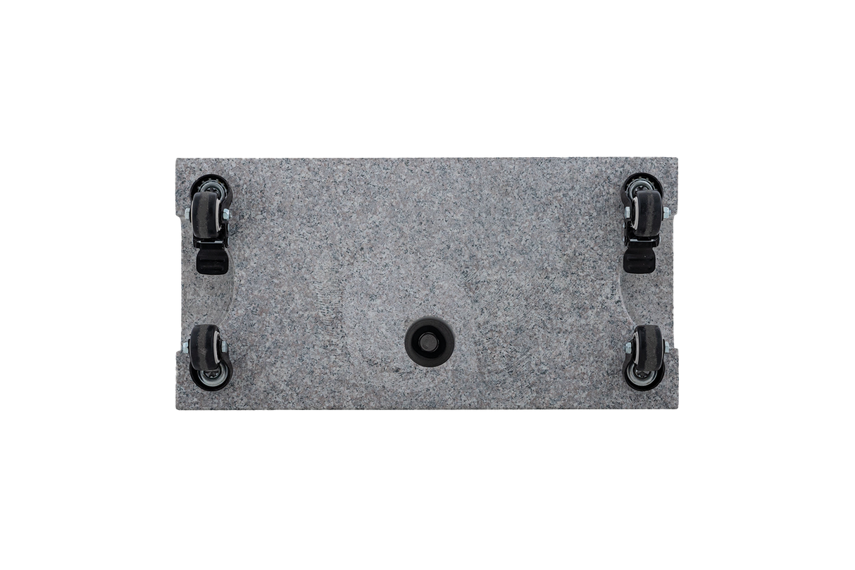Derby granite parasol base with wheels 25 kg