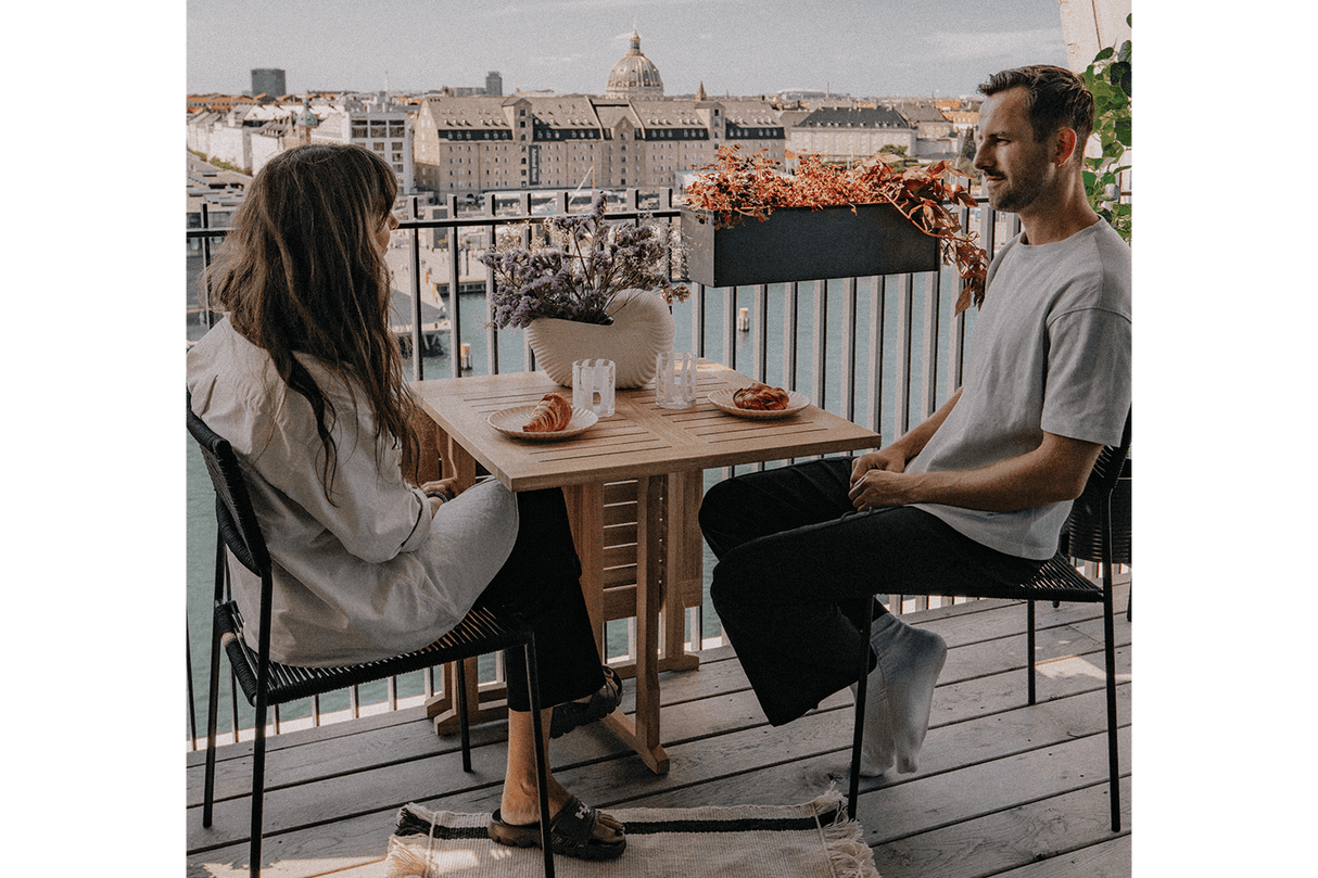 Liva black balcony flower box 60 / 80 / 100 cm