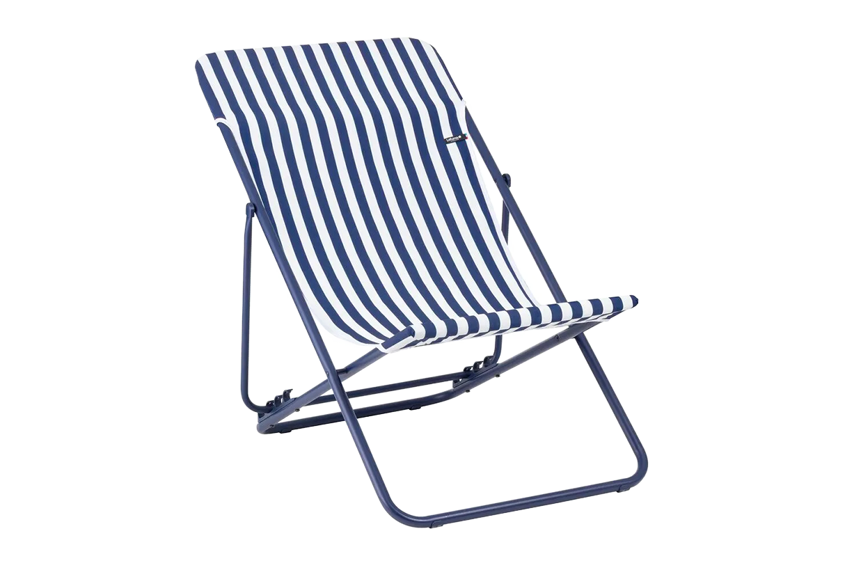 Maxi transat airlon striped deckchair