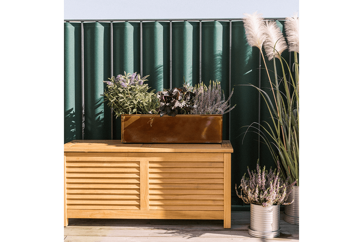 Liva copper balcony flower box without bracket 60 / 80 / 100 cm