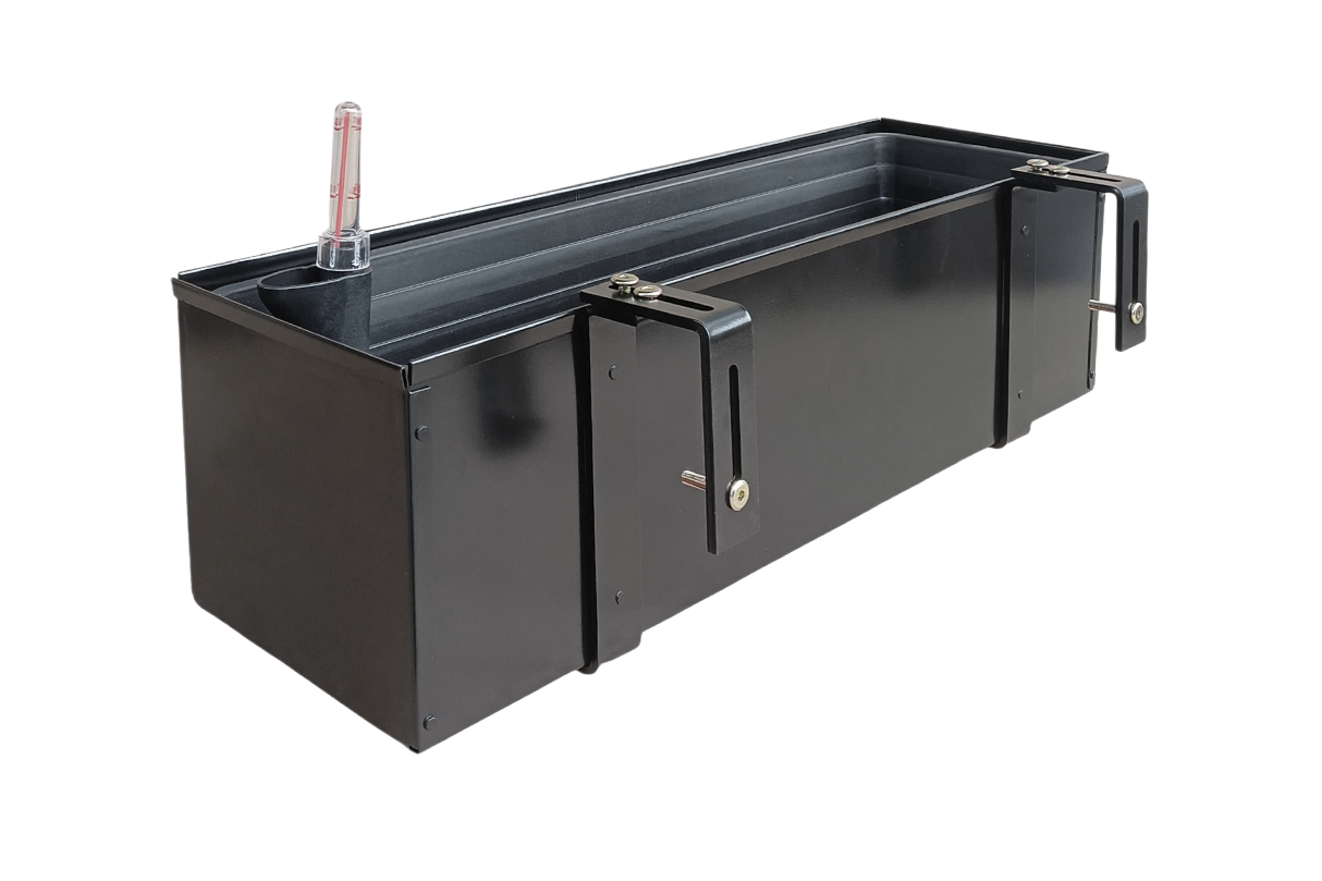 Liva black balcony flower box with self-watering system 60 / 80 / 100 cm