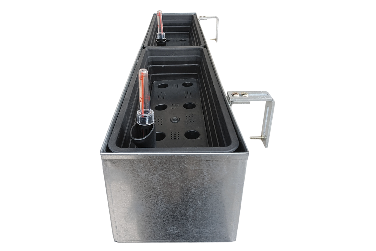Liva galvanized balcony flower box with self-watering system 60 / 80 / 100 cm