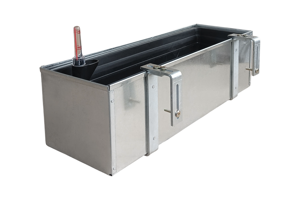 Liva galvanized balcony flower box with self-watering system 60 / 80 / 100 cm