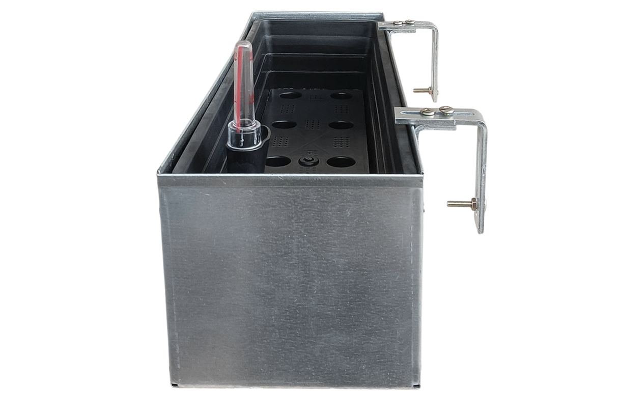 Liva galvanized balcony flower box with self-watering system 60 / 80 / 100 cm