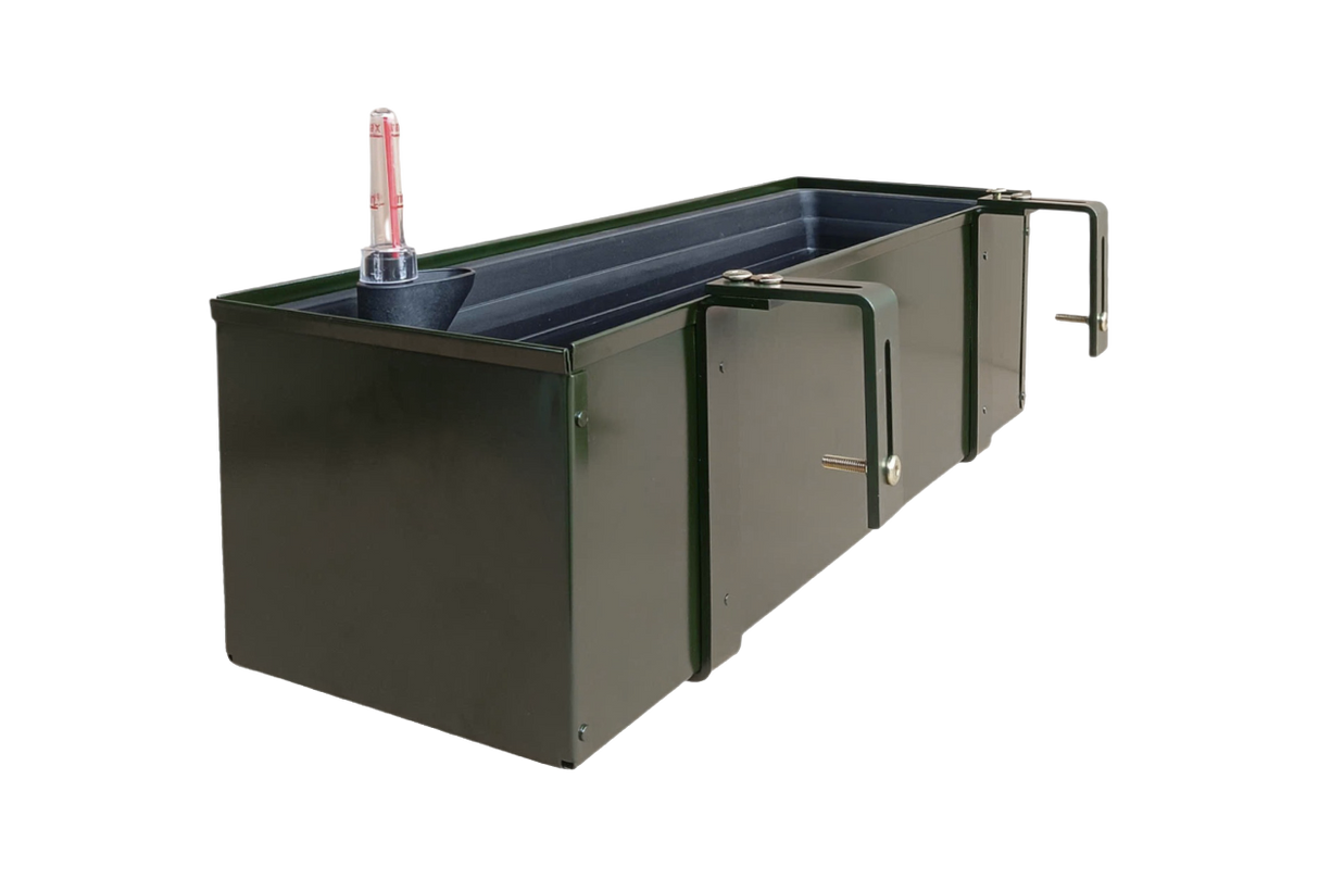 Liva dark green balcony flower box with self-watering system 60 / 80 / 100 cm