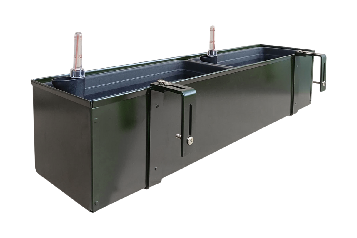 Liva dark green balcony flower box with self-watering system 60 / 80 / 100 cm