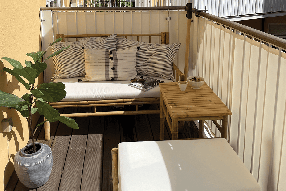 Balcony sunshades made to measure - Fabric with a 10-year warranty