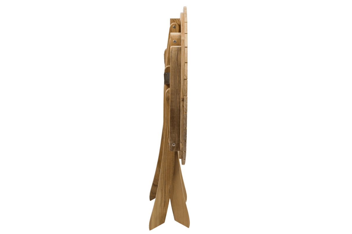 Rozette teak folding table Ø70 cm