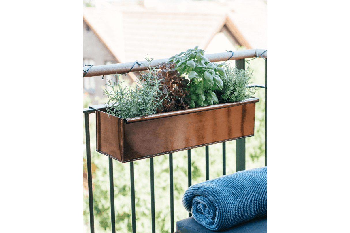 Esther copper balcony flower box 40 / 60 / 80 cm