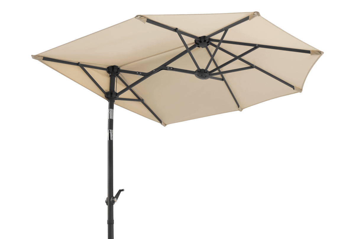 Salerno solid color parasol with hoist and tilt 150 x 150 cm