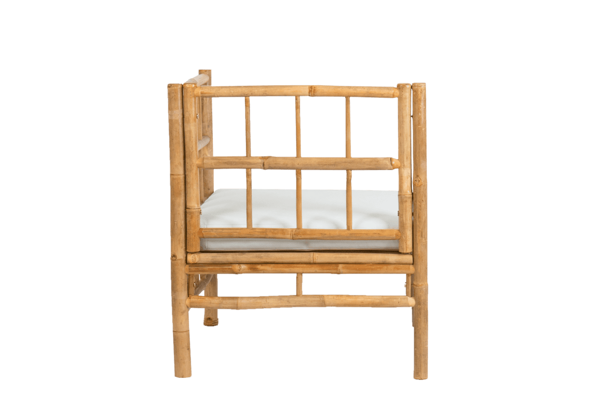 Beate bamboo lounge sofa - corner