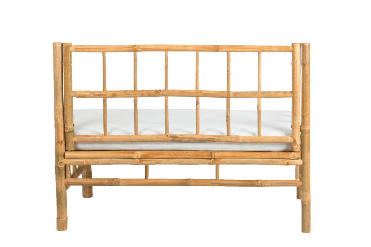 Beate bamboo lounge sofa - left