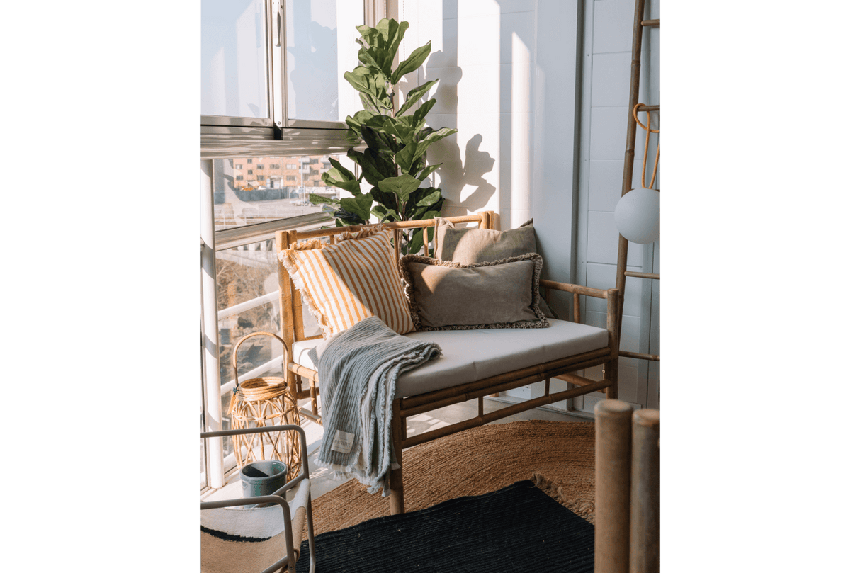 Beate bamboo lounge sofa - right