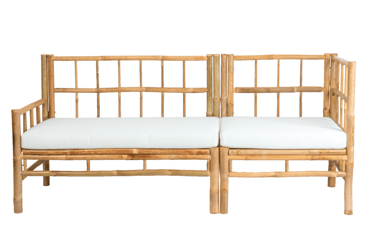 Beate bamboo lounge sofa - corner