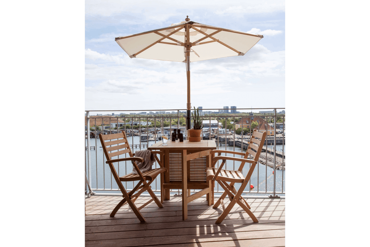 Cecilie solid color parasol incl bracket Ø180 cm