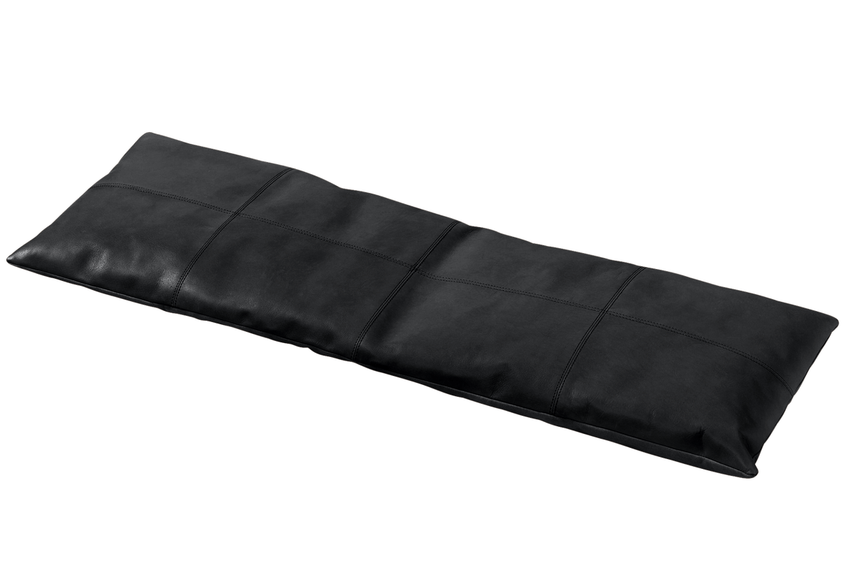 Leather cushion 104 x 35 cm