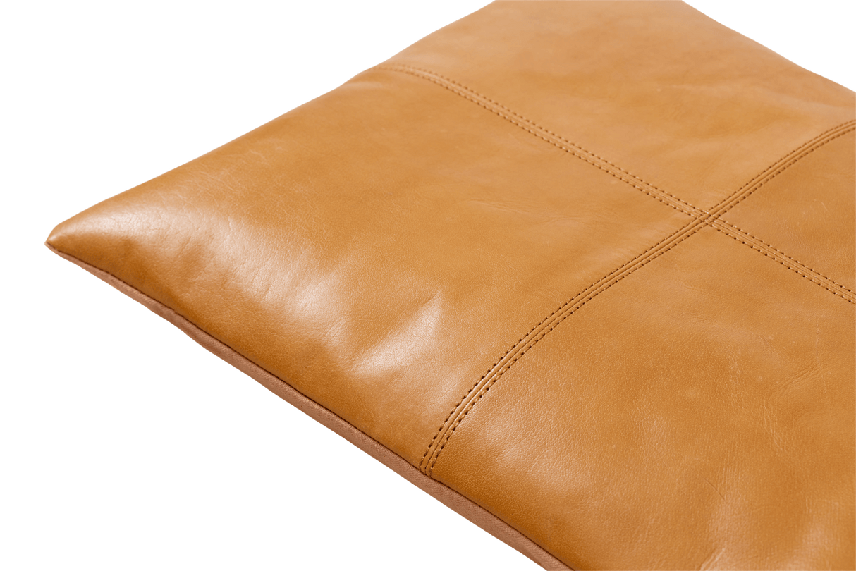Leather cushion 104 x 35 cm