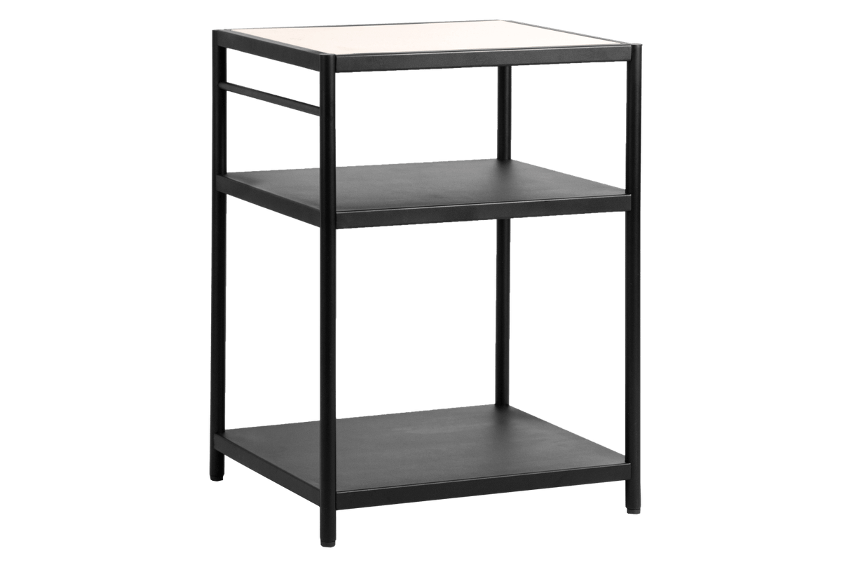 Dora metal barbecue table with super stone top 60 x 50 cm