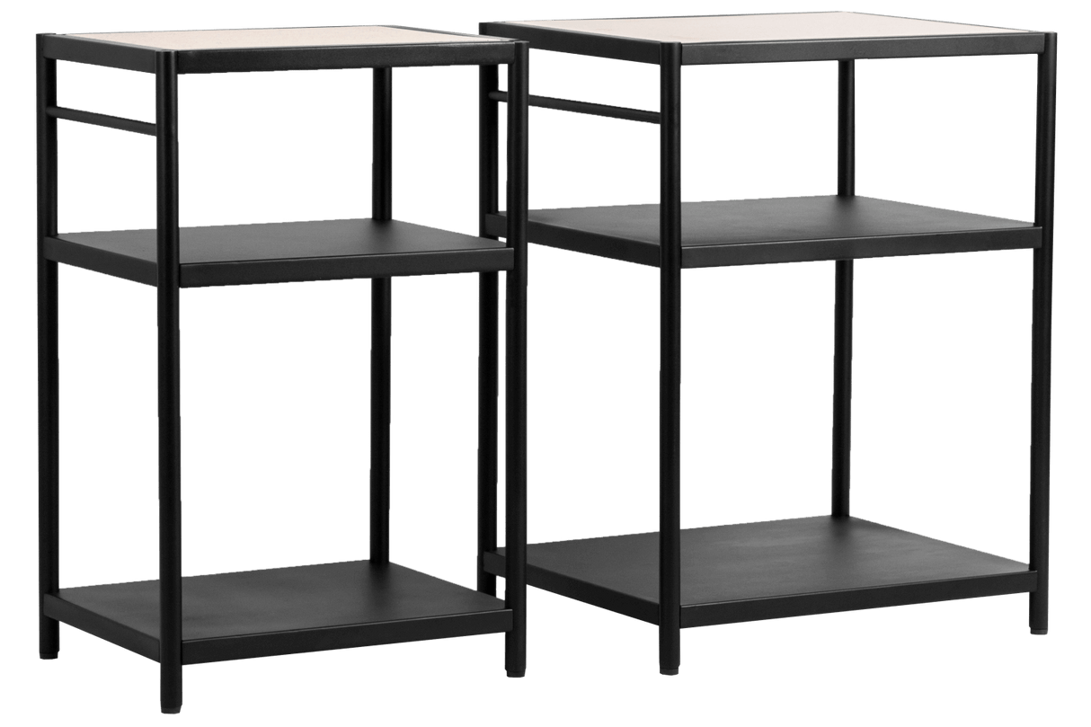 Dora metal barbecue table with super stone top 50 x 40 cm