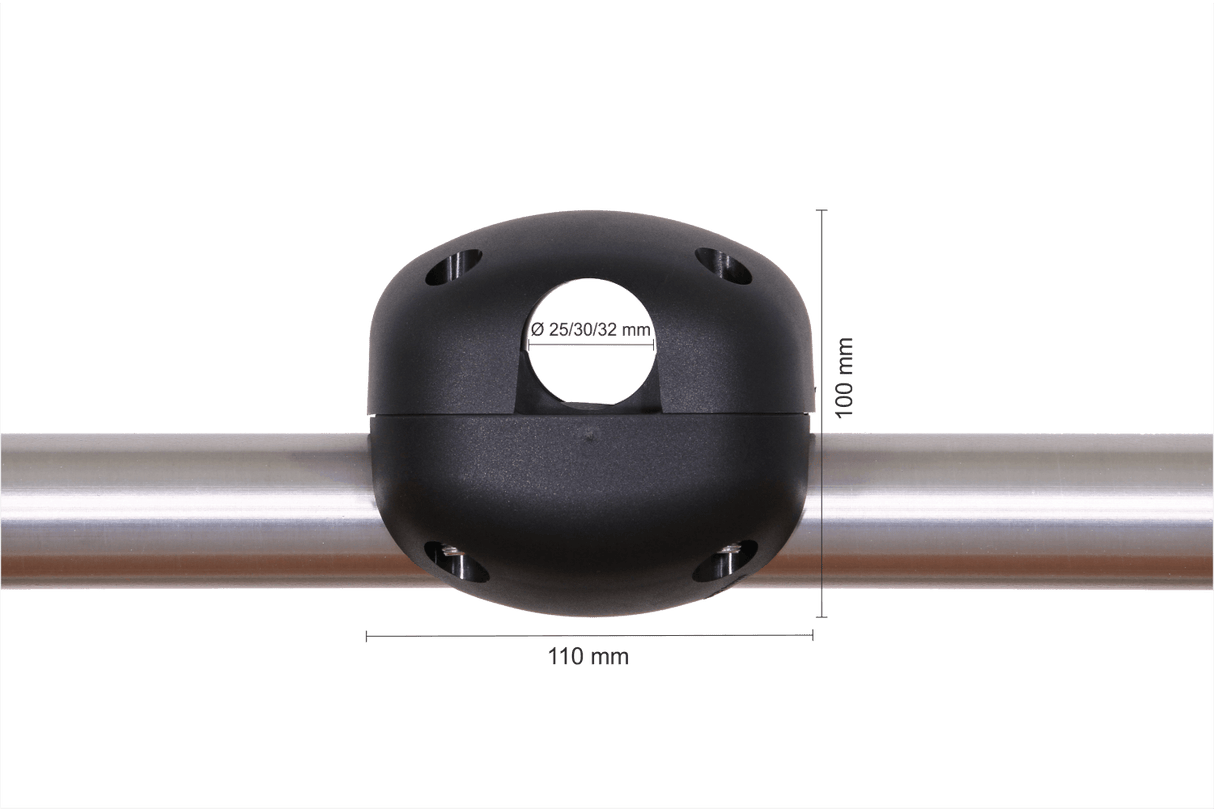 Foxi parasol bracket for round railings