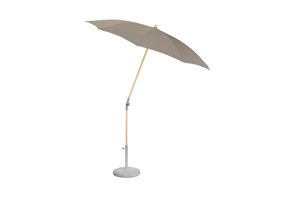 Rustico solid color parasol with tilt Ø220 cm