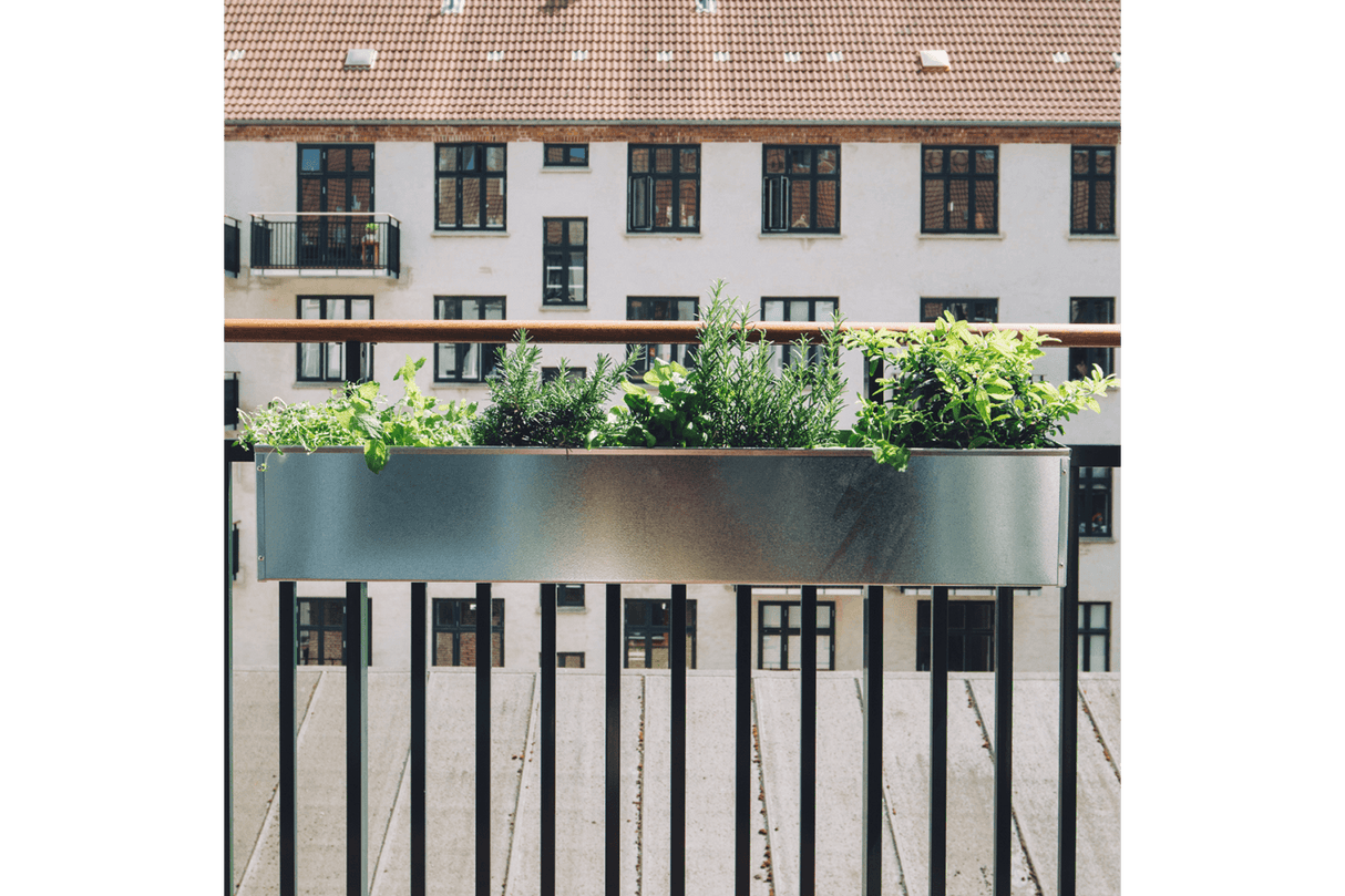 Liva galvanized iron balcony flower box 60 / 80 / 100 cm