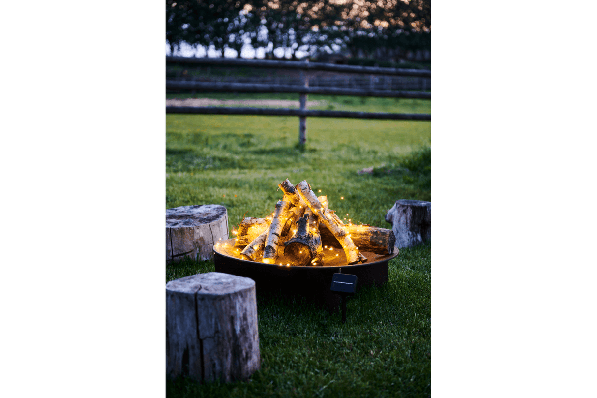 Knirke light chain solar cell panel 80 light bulbs