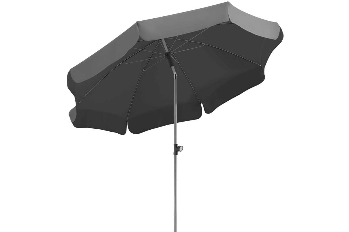 Locarno solid color parasol with tilt Ø150 cm