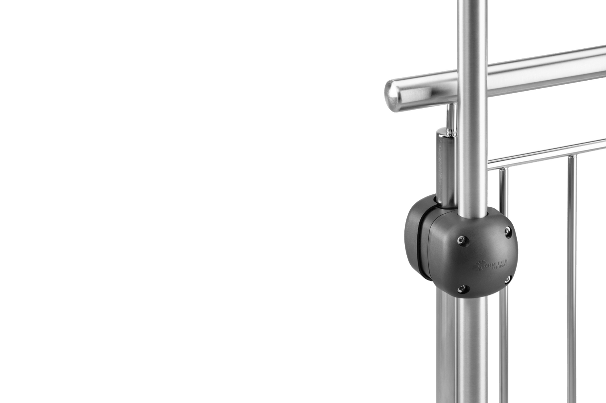 Maxi parasol bracket for round railings