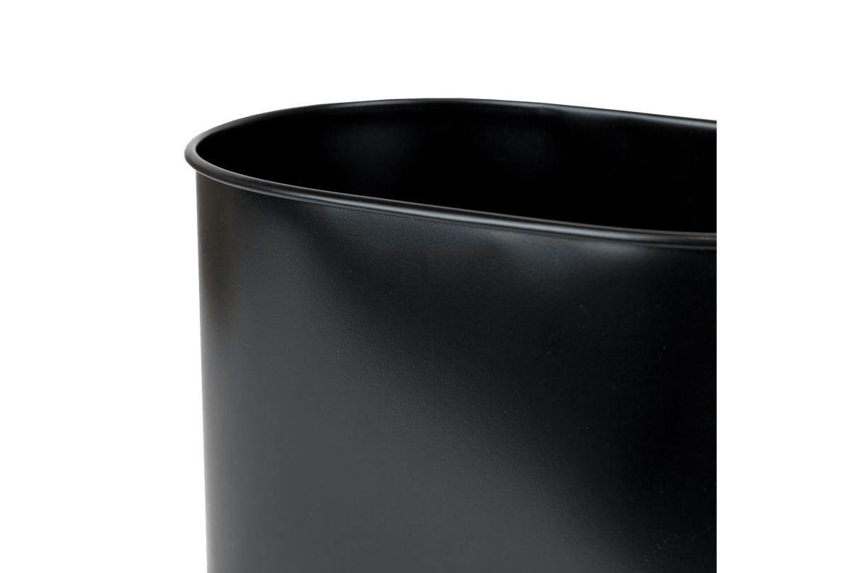 Ovalina black plant box for wall grid 30 x 17 cm