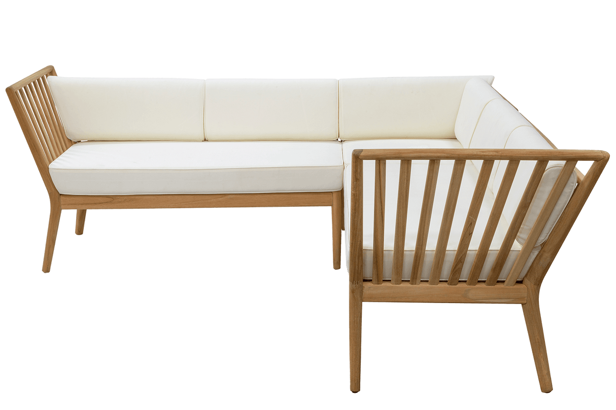 Sienna teak lounge sofa - left