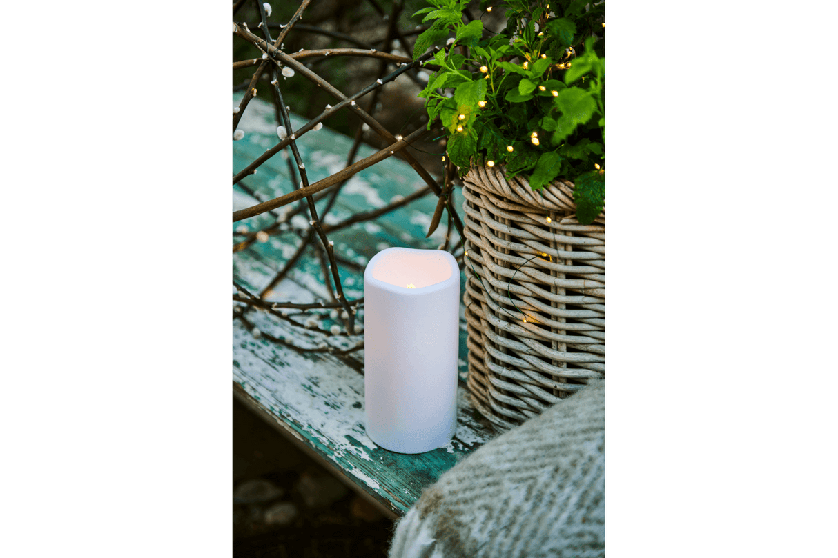 Storm LED candle Ø10 cm