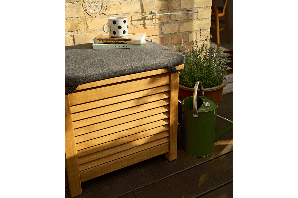 Agnes teak storage bench 50 cm