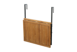Alma teak hanging table with drying rack 100 x 60 cm
