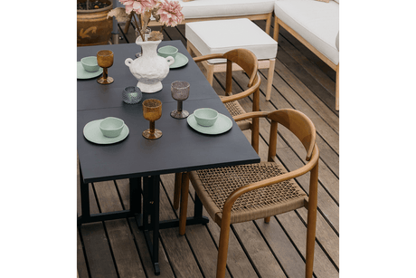 Alberte metal gateleg table 130 x 70 cm