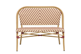 Claudine bench in French weave 108 cm