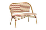 Claudine bench in French weave 108 cm